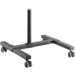 Fonestar Mobilní stojan pro projektor/notebook, nosnost 10 kg, 2 police, výška 95–145 cm, náklon, kolečka, černý