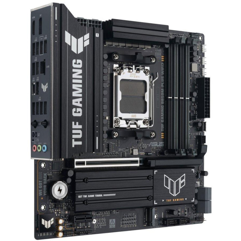 ASUS TUF GAMING B850M-PLUS WIFI7 / B850 / AM5 / DDR5 / DP / HDMI / USB-C / 3x M.2 / WIFI / mATX