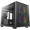 DEEPCOOL skříň CG330 MESH 3F microATX / 2x140mm+1x120mm ARGB fan / USB 3.0 / USB 2.0/ USB-C/ mesh panel / černá