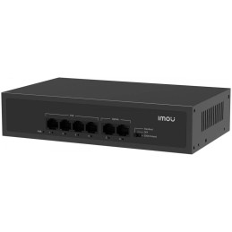 Imou switch SF106P/ 4x 10/100 M PoE port/ 2x 10/100M Uplink port/ IEEE 802.3af/at/ 1.2Gbps/ černý