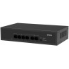 Imou switch SF106P/ 4x 10/100 M PoE port/ 2x 10/100M Uplink port/ IEEE 802.3af/at/ 1.2Gbps/ černý