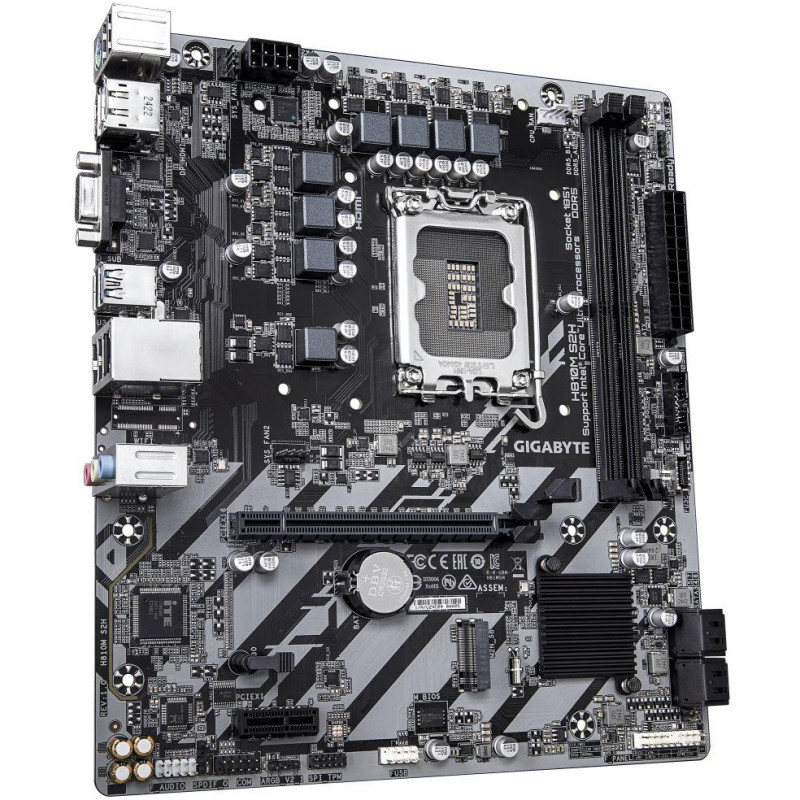 GIGABYTE H810M S2H / Intel H810 / LGA1851 / 2x DDR5  / M.2 / DP / HDMI / VGA / mATX