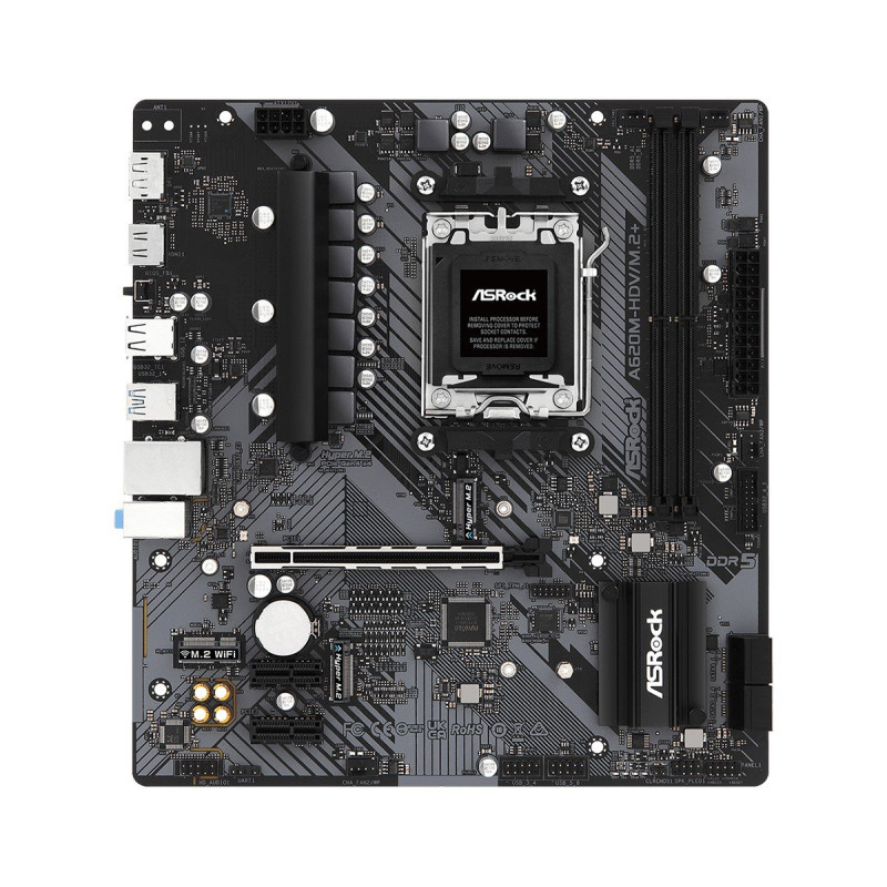 MB Asrock A620M-HDV/M.2+ /AM5/2xDDR5/M.2/HDMI/DP/mATX, neorginální krabice