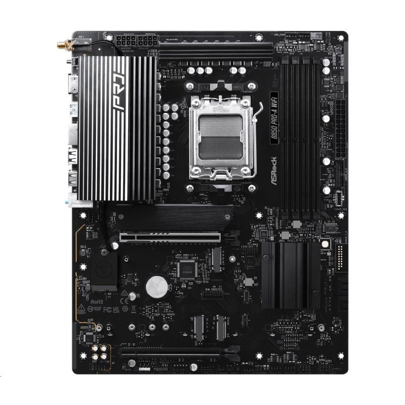 MB Asrock B850 Pro-A WIFI /AM5/4xDDR5/M.2/W6E+BT5.2/HDMI/USB-C/ATX, neorginální krabice