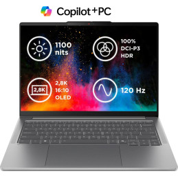 Lenovo IP Pro 5 14AKP10, Ryzen AI 5 340, 14.0˝ 2880 x 1800, UMA, 24GB, SSD 512GB, W11H, šedý, 2y CI, AI