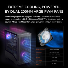 COUGAR PC skříň MX600 Max RGB Black