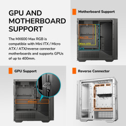 COUGAR PC skříň MX600 Max RGB Black