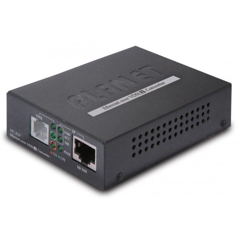 OPRAVENÉ - Planet VC-231, Ethernet VDSL2 konvertor, 100Mbit, master/slave, RJ-11, profil 30a, band Plan997