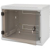 Triton 19" rozvaděč jednodílný 4U/400mm vylamovací otvor pro ventilátor RAL7035, šedá