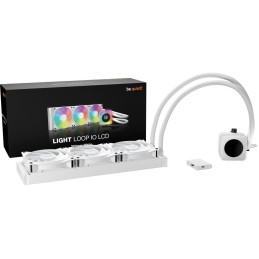 Be quiet! vodní chladič CPU Light Loop IO LCD ARGB 360mm / 3x120mm PWM fan / displej / IO ekosystém /Intel i AMD / bílý
