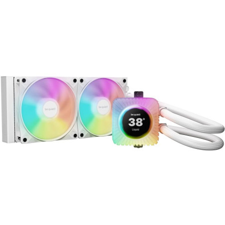Be quiet! vodní chladič CPU Light Loop IO LCD ARGB 240mm / 2x120mm PWM fan / displej / IO ekosystém /Intel i AMD / bílý