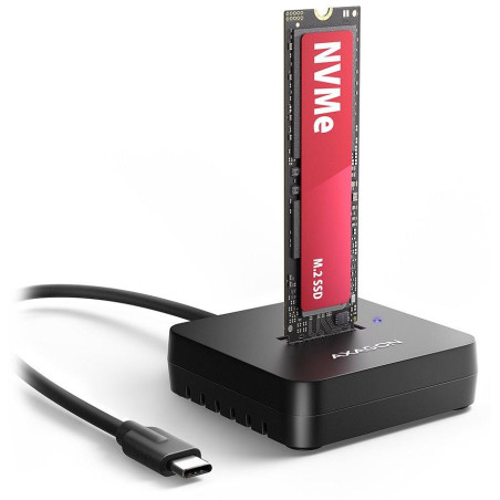 AXAGON dockovací stanice 1x M.2 NVMe SSD / ADSA-M2C11L / USB-C / USB 3.2 Gen2 / kabel 30cm USB-C na USB-C