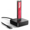 AXAGON dockovací stanice 1x M.2 NVMe SSD / ADSA-M2C11L / USB-C / USB 3.2 Gen2 / kabel 30cm USB-C na USB-C