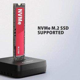 AXAGON dockovací stanice 1x M.2 NVMe SSD / ADSA-M2C11L / USB-C / USB 3.2 Gen2 / kabel 30cm USB-C na USB-C