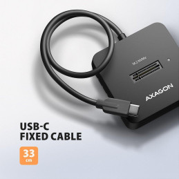 AXAGON dockovací stanice 1x M.2 NVMe SSD / ADSA-M2C11L / USB-C / USB 3.2 Gen2 / kabel 30cm USB-C na USB-C