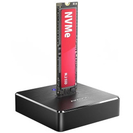 AXAGON dockovací stanice 1x M.2 NVMe SSD / ADSA-M2C11 / USB-C / USB 3.2 Gen2 / kabel 25cm USB-C na USB-C