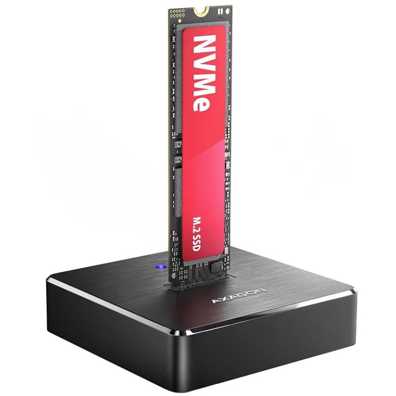 AXAGON dockovací stanice 1x M.2 NVMe SSD / ADSA-M2C11 / USB-C / USB 3.2 Gen2 / kabel 25cm USB-C na USB-C