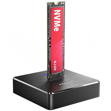 AXAGON dockovací stanice 1x M.2 NVMe SSD / ADSA-M2C11 / USB-C / USB 3.2 Gen2 / kabel 25cm USB-C na USB-C