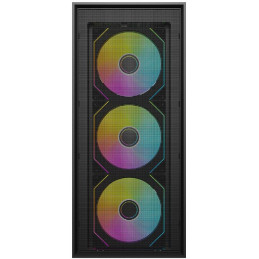 Krux skříň Vox / ATX / 3x140mm a 1x120 mm ARGB fan / USB 2.0 / USB 3.0 / USB-C / tvrzené sklo /  černá