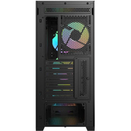 Krux skříň Vox / ATX / 3x140mm a 1x120 mm ARGB fan / USB 2.0 / USB 3.0 / USB-C / tvrzené sklo /  černá