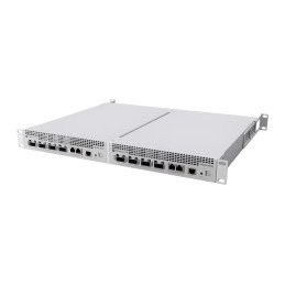 MikroTik Cloud Router Switch CRS804-4DDQ-hRM, 2x10 GbE, 4QSFP56-DD, 2PSU, L6