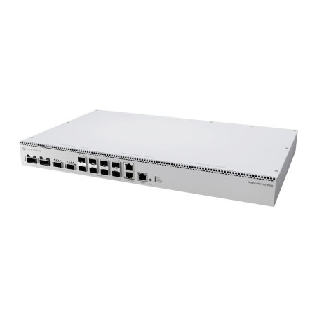 MikroTik Cloud Router Switch CRS812-8DS-2DQ-2DDQ-RM, 2x10 GbE, 2QSFP56-DD, 2QSFP56, 8SFP56, 2PSU, L6