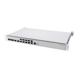 MikroTik Cloud Router Switch CRS812-8DS-2DQ-2DDQ-RM, 2x10 GbE, 2QSFP56-DD, 2QSFP56, 8SFP56, 2PSU, L6