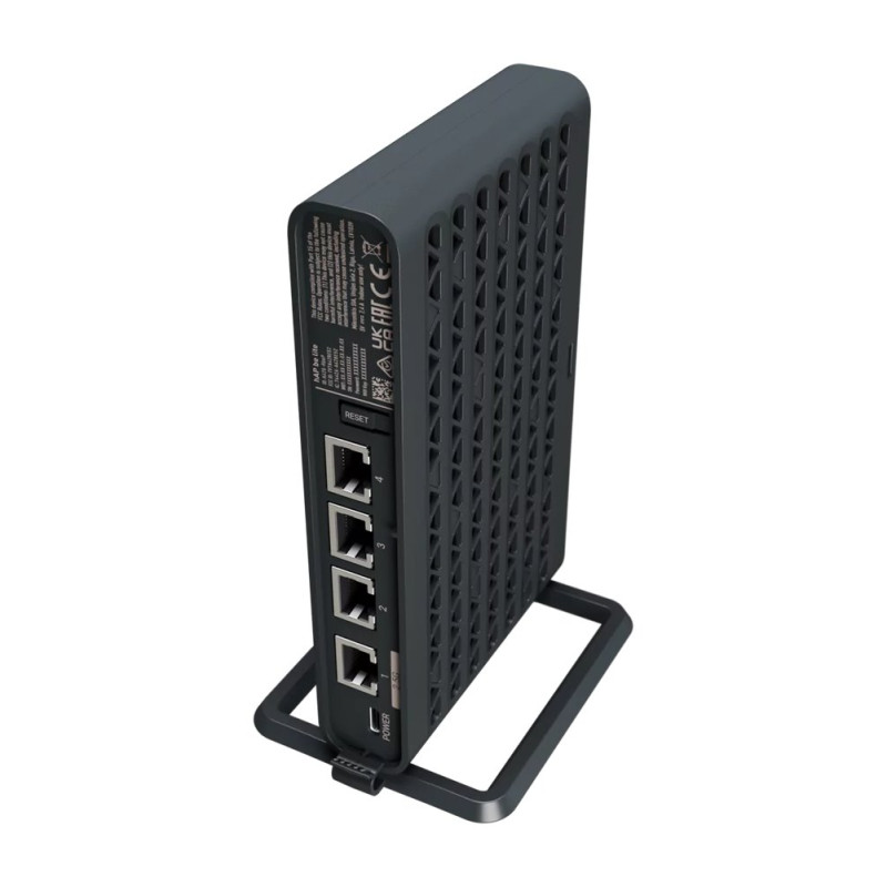 MikroTik A42G-HbeP, hAP be lite Wi-Fi 7 Router & AP, BE3600, 3x1G, 1x2.5G, USB-C