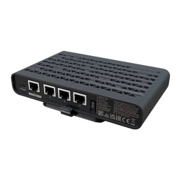 MikroTik A42G-HbeP, hAP be lite Wi-Fi 7 Router & AP, BE3600, 3x1G, 1x2.5G, USB-C