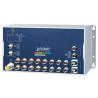 Planet Průmyslový PoE switch 8x Gb 802.3at, 8x Gb, 2x 10 Gb, M12 konektory, 2x 10G Q-ODC, IP50, -40+70°C, 24-110 VDC