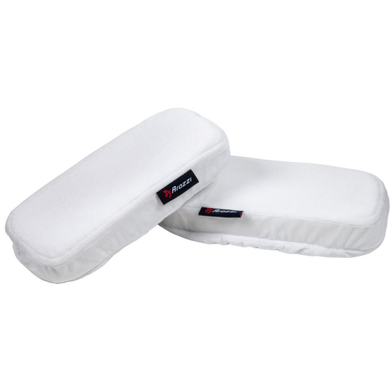AROZZI Memory Foam Armrest Pads/ náhradní područky pro herní židle/ paměťová pěna/ bílé