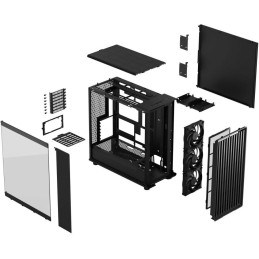 Fractal Design North XL Momentum Edition / Big Tower / průhledná bočnice / bez zdroje / černá