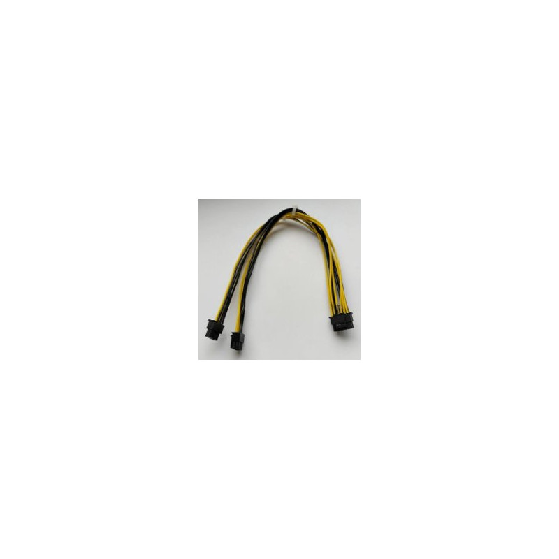 SUPERMICRO  CBL-PWEX-0962Y-50 GPU Power Cable 2x 6+4S to McHi 2x 4Y 1.64ft (50CM)