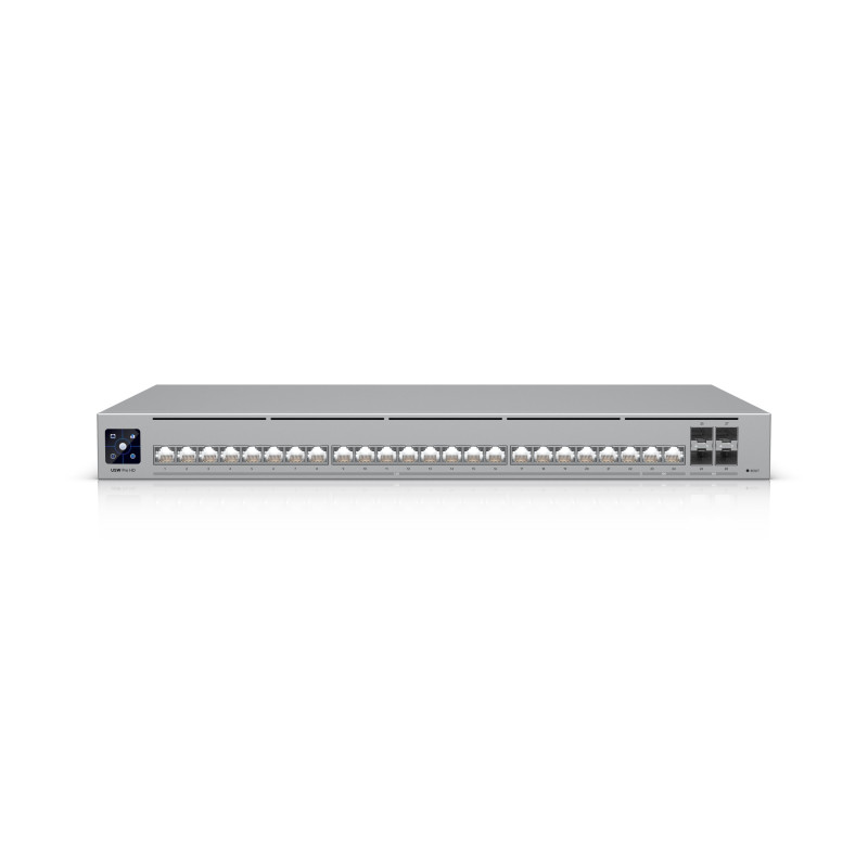Ubiquiti Professional-grade, Layer 3 Etherlighting™ switch with (2) 10 GbE, (22) 2.5 GbE, and (4) 10G - poškozený obal