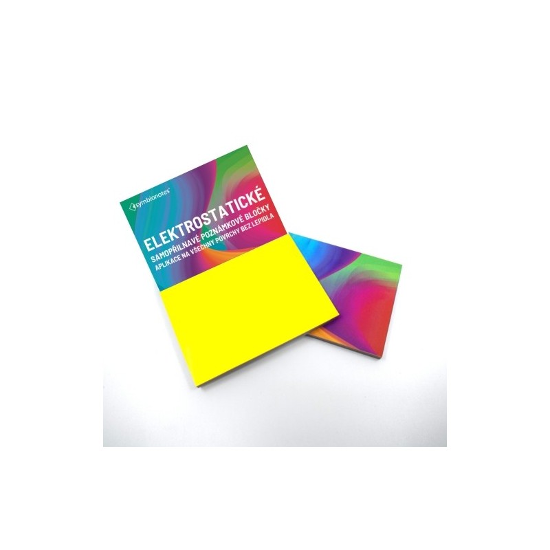 Poznámkové bločky elektrostatické Symbionotes 70x100 mm žluté