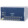 Planet Průmyslový L3 switch 16x  M12 konektory, IP40, -40+70°C, 24-110 VDC