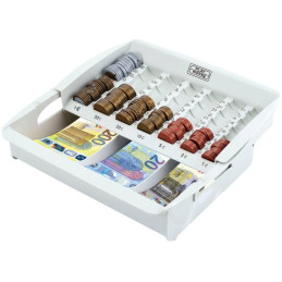 Box na peníze – organizér na euro mince a bankovky