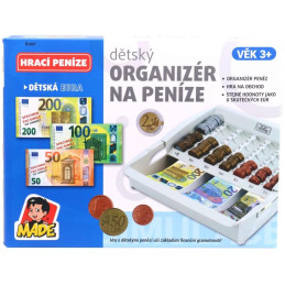 Box na peníze – organizér na euro mince a bankovky