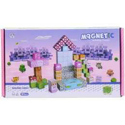 Magnetické kostky stavebnice, 81 dílů