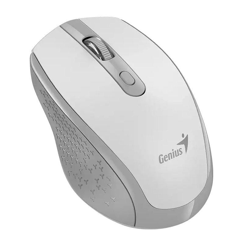 GENIUS NX-8040S WhiteGrey/ 1600 dpi/ bezdrátová/ 2,4GHz/ tichá/ bílošedá