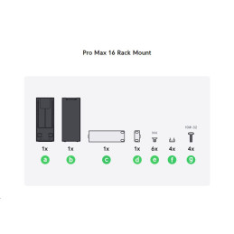 Ubiquiti Pro Max 16 Rack Mount - příslušenství pro montáž do racku 1U pro přepínače Pro Max 16