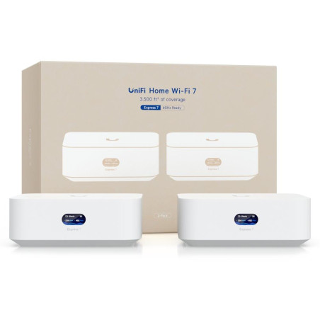Ubiquiti UniFi Whole Home WiFi 2-pack - Sada 2x UniFi Express 7, MLO Meshing, Wi-Fi 7, 2,4/5/6GHz