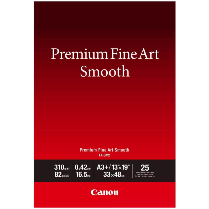 Canon fotopapír  FA-SM2  Premium FineArt Smooth A3+ 25 listů