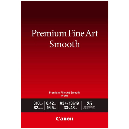 Canon fotopapír  FA-SM2  Premium FineArt Smooth A3+ 25 listů