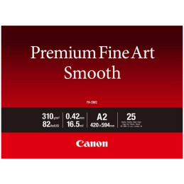 Canon fotopapír  FA-SM2  Premium FineArt Smooth A2 25 listů