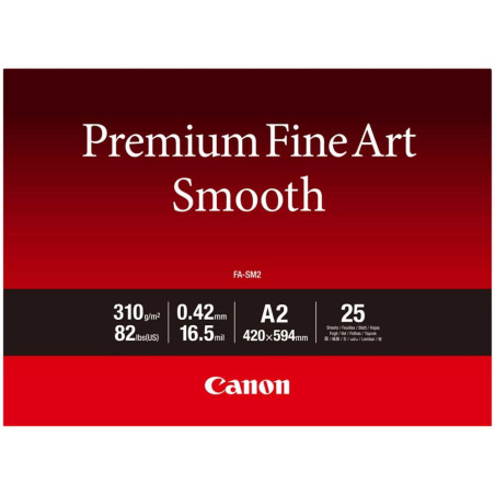 Canon fotopapír  FA-SM2  Premium FineArt Smooth A2 25 listů