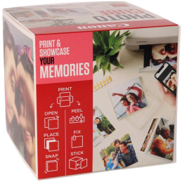 Canon fotopapír  PP-201  5x5 (PP-201 40listů) + Acrylic Photo Frame pink
