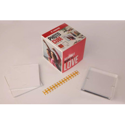 Canon fotopapír  PP-201  5x5 (PP-201 40listů) + Acrylic Photo Frame pink