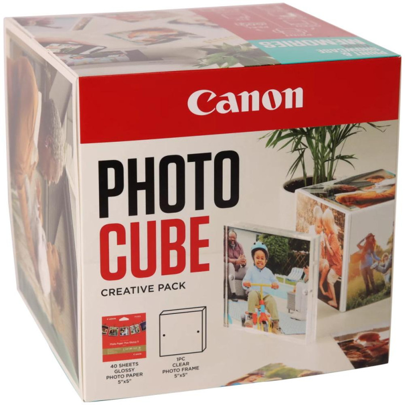 Canon fotopapír  PP-201  5x5 (PP-201 40listů) + Acrylic Photo Frame blue