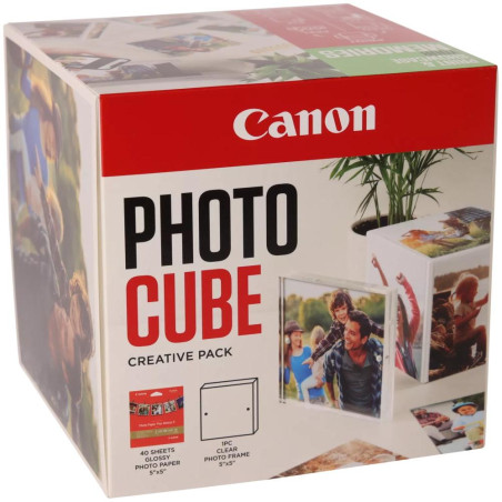 Canon fotopapír  PP-201  5x5 (PP-201 40listů) + Acrylic Photo Frame green